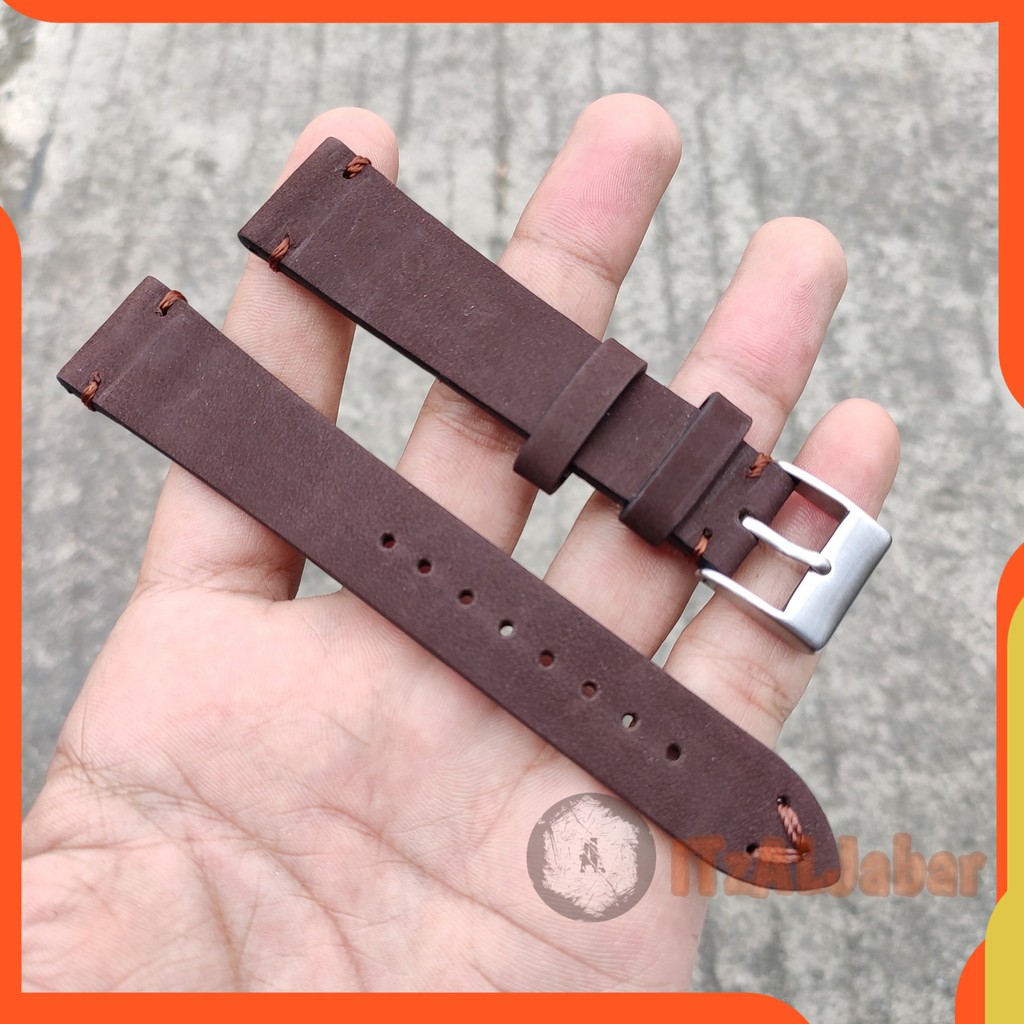 Tali jam tangan Kulit 19mm Leather strap Tali jam Kulit 19mm Coklat