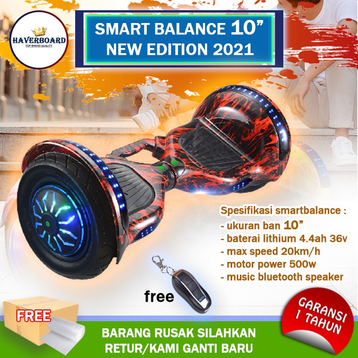 (TERLARIS) HOVERBOT 10 inch led 350W 22Km/hr lithium 4.4ah 36V haverboard anak listrik murah cod C4