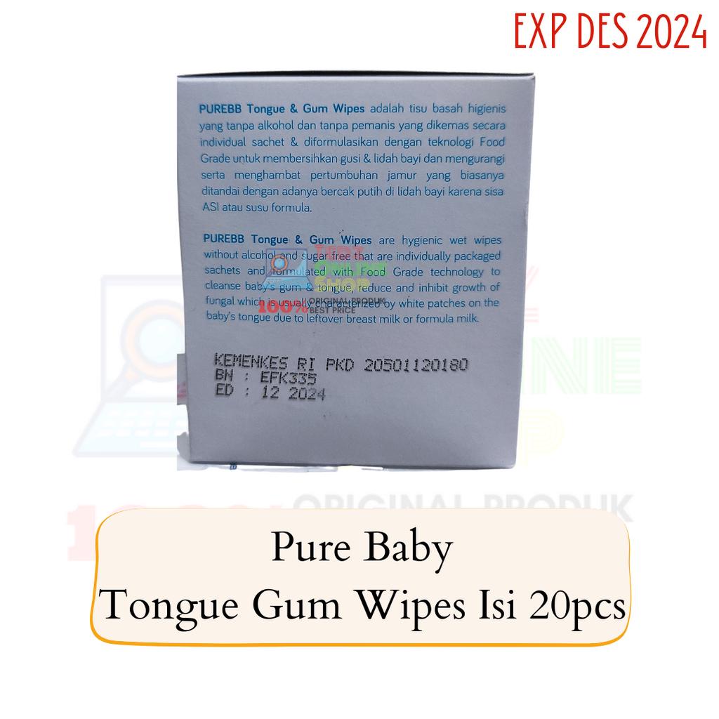 Pure Baby Tongue Gum Wipes Isi 20