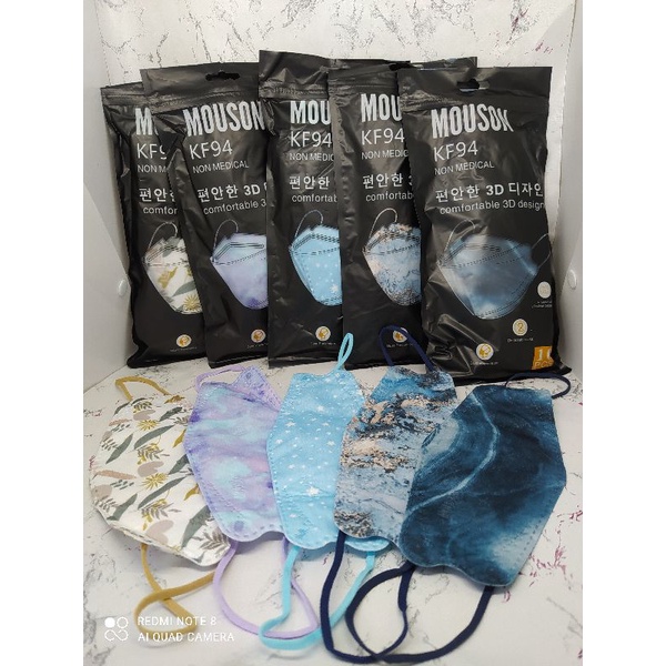 MASKER KF94 MOUSON MOTIF ISI 10LEMBAR