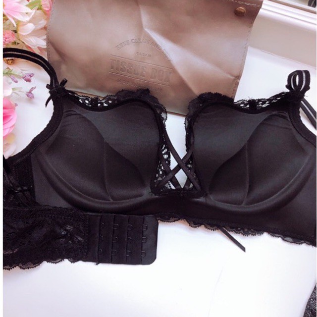 BRA SET (K-F43) SEAMLESS FASHION FULL BROKAT PREMIUM