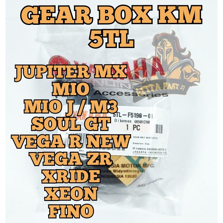 Gearbox KM MIO 5TL MIO MX VEGA ZR JUPITER Z NEW MIO J XEON SOUL GT gigi km mio m3 xride fino fi 125