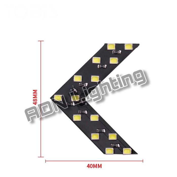 LED KACA SPION PANAH ARROW mobil motor 14 titik PCS