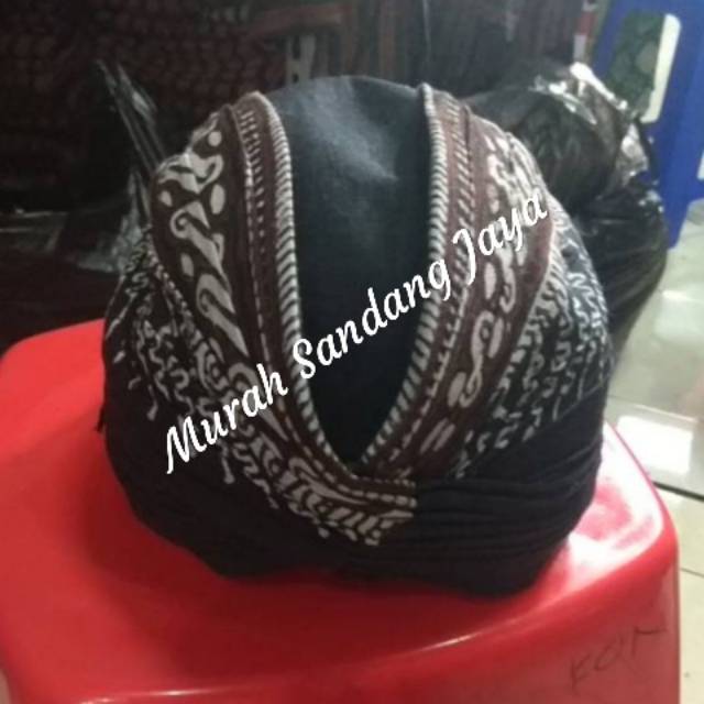 Blangkon Dewasa Jogja Motif Putih jebeh