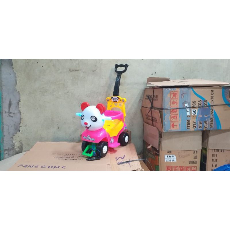 mainan mobil dorong rideon Panda SHP PP607