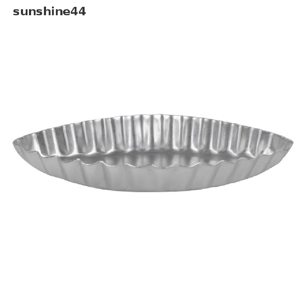 Sunshine Cetakan Egg Tart DIY Bentuk Perahu Bahan Aluminum