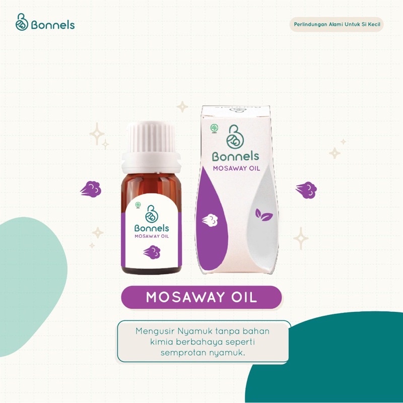 BONNELS MOSAWAY BUGS AWAY Essential Oil - Anti Nyamuk Tidur Nyenyak &amp; Aroma Therapy 100% Alami ASLI