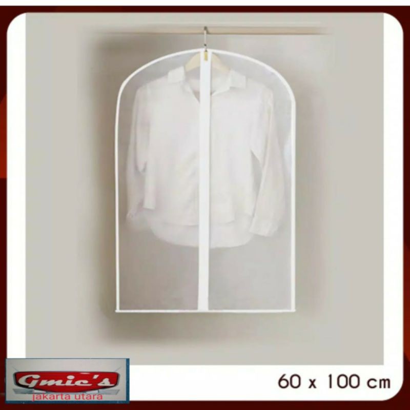 Cover pakaian baju bahan peva ukuran 100x60 ( harga 12 pcs )