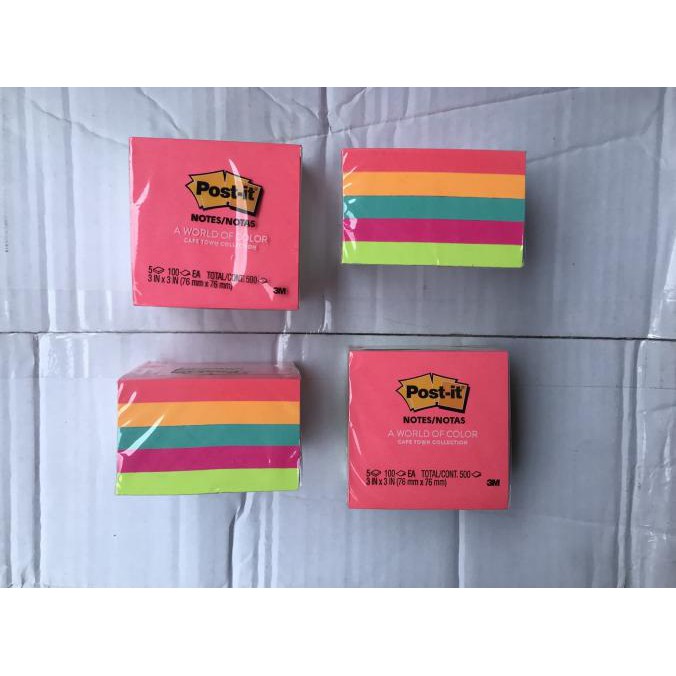 

Cuci Gudang Awal Tahun POST IT 654 WARNA CUBE 3M ( 1 pak isi 5 pad ) Big Sale