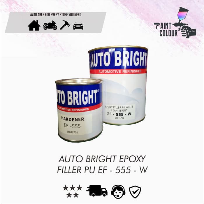 EPOXY AUTOBRIGHT FILLER PU 555 WHITE / EP - 555 - W