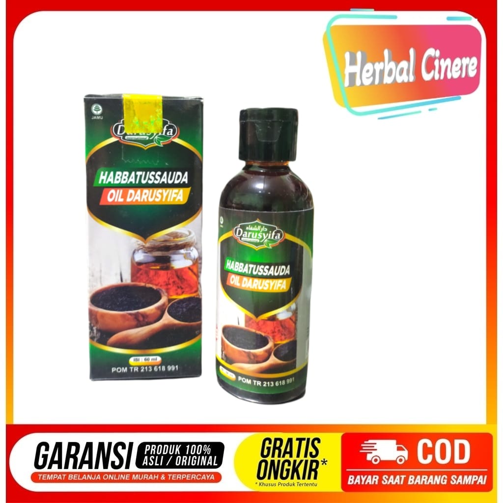 Minyak Habbatussauda Oil DARUSYIFA 60ml - Minyak Habbatussauda Cair Murni 100% ORIGINAL
