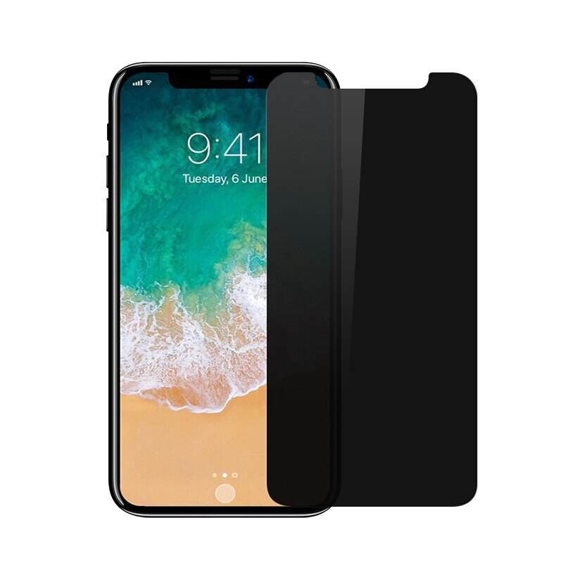 Pelindung Layar Tempered Glass Anti Spy For Iphone X Xr Xs Max 6 7 8 Plus 12 Pro