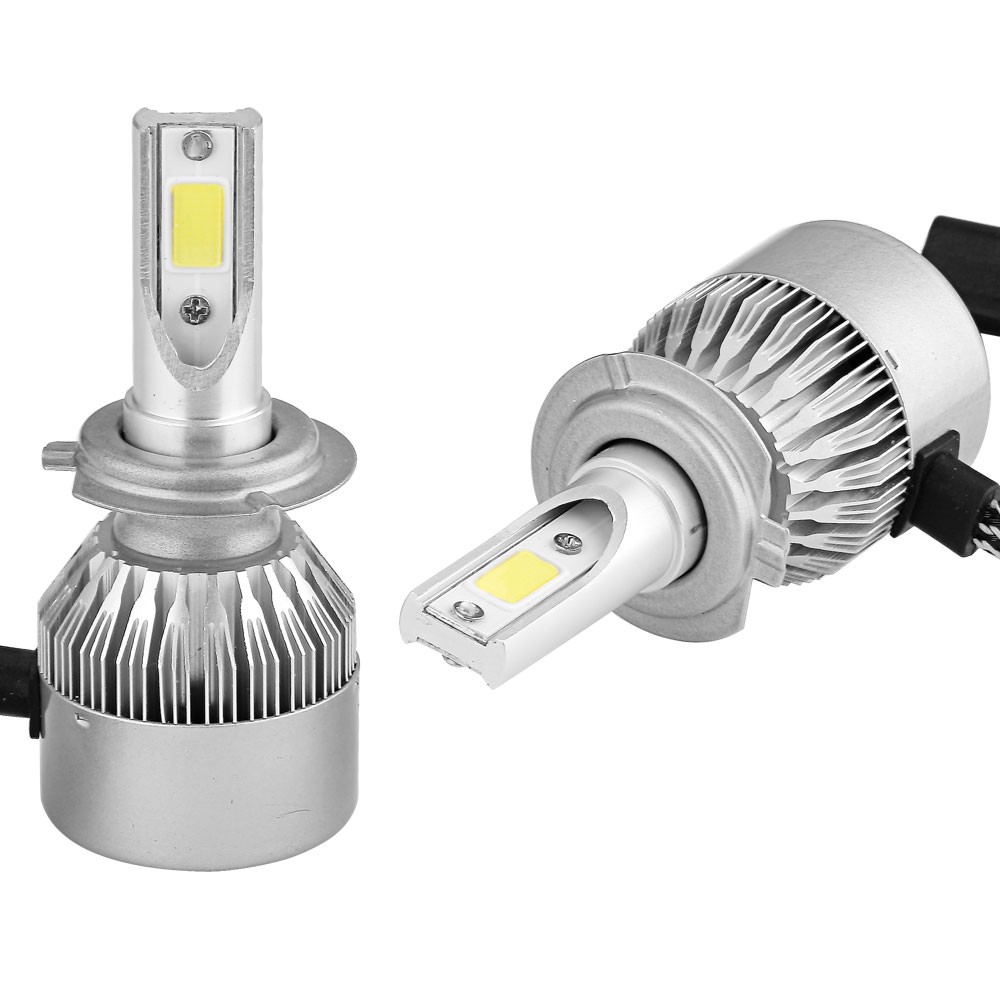 Lampu Mobil Headlight LED H7 COB 2 PCS - C6 - White