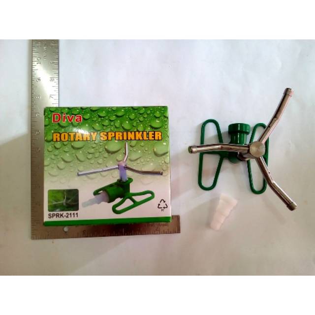 Springkel Taman Putar / Semprotan kebun tanaman bunga sayur / Sprinkler/Rotary Sprinkler keran baling baling taman penyiram/ALAT SIRAM PENYIRAM TANAMAN PERKEBUNAN PERAIRAN BERKUALITAS