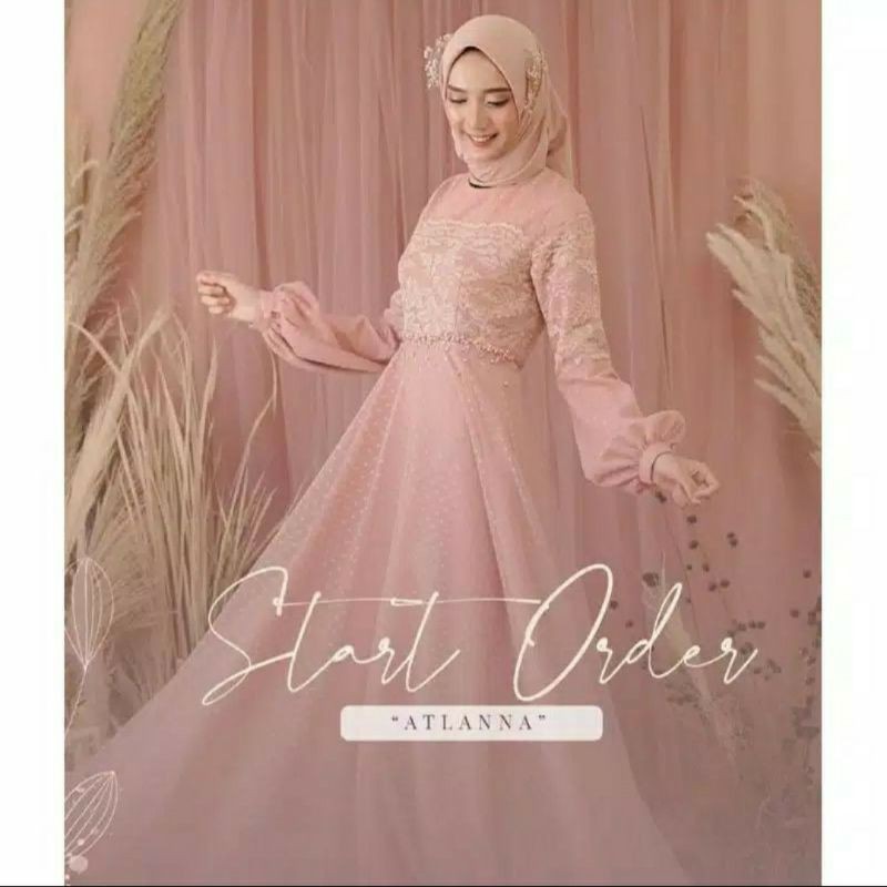 gaun saida atlana,gaun elegan, formal