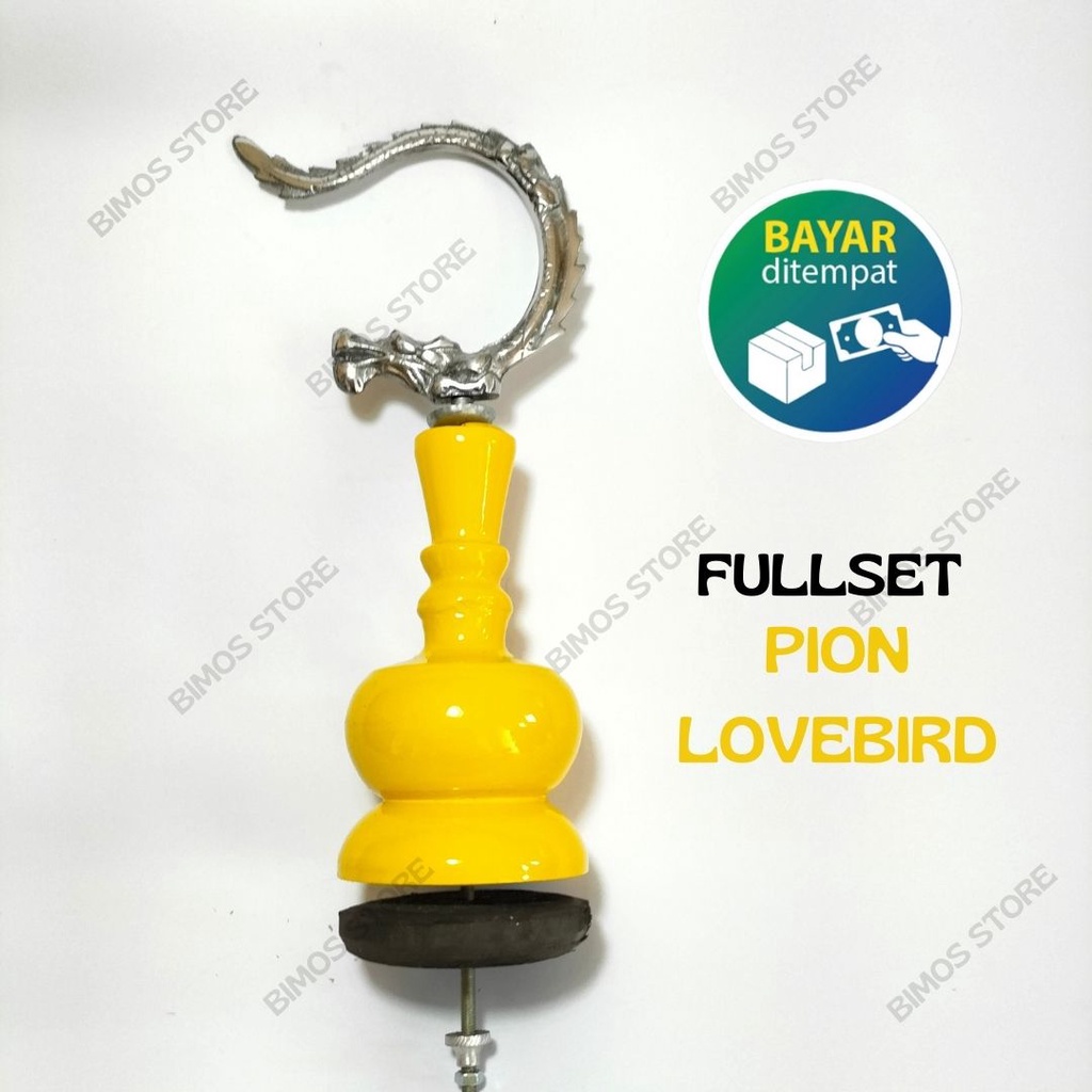 GANTUNGAN SANGKAR LOVEBIRD FULLSET PION MOTIF NAGA SANGKAR KAPSUL LOVEBIRD CANTOLAN SANGKAR BURUNG L
