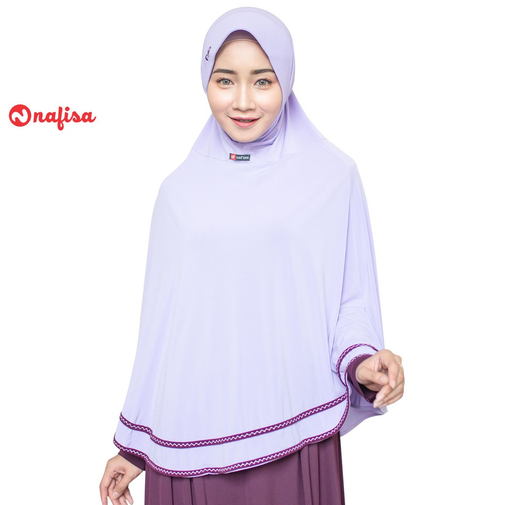 Jilbab Instan Bergo Syari Nafisa Melinda | Hijab Instan Jumbo Pet Kerudung Bergo Khimar Panjang Pet