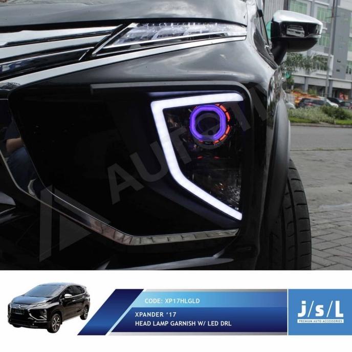 JSL Garnis Depan Xpander DRL Head Lamp Garnish LED DRL