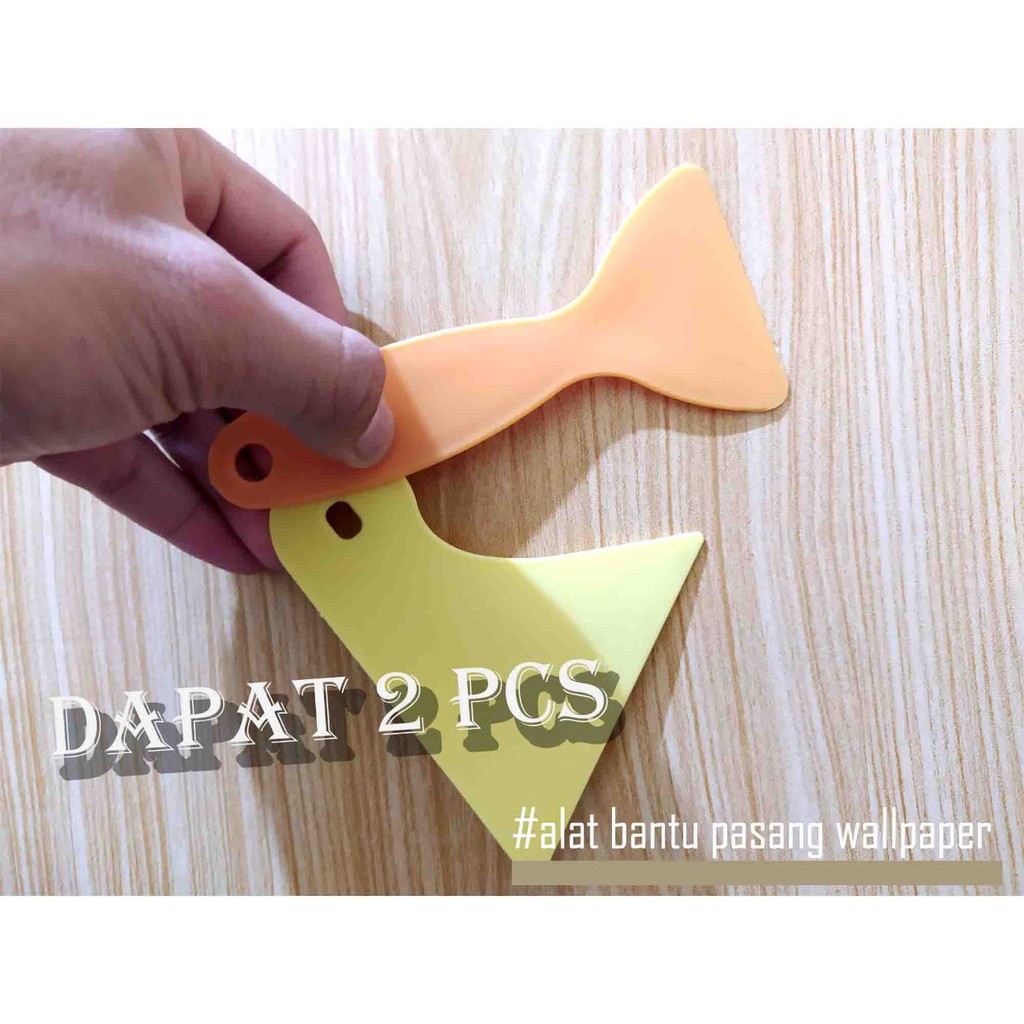 Alat Bantu Pasang Wallpaper Sticker Dinding - Kaca - Solusi Dekorasi - Kape - Scrap