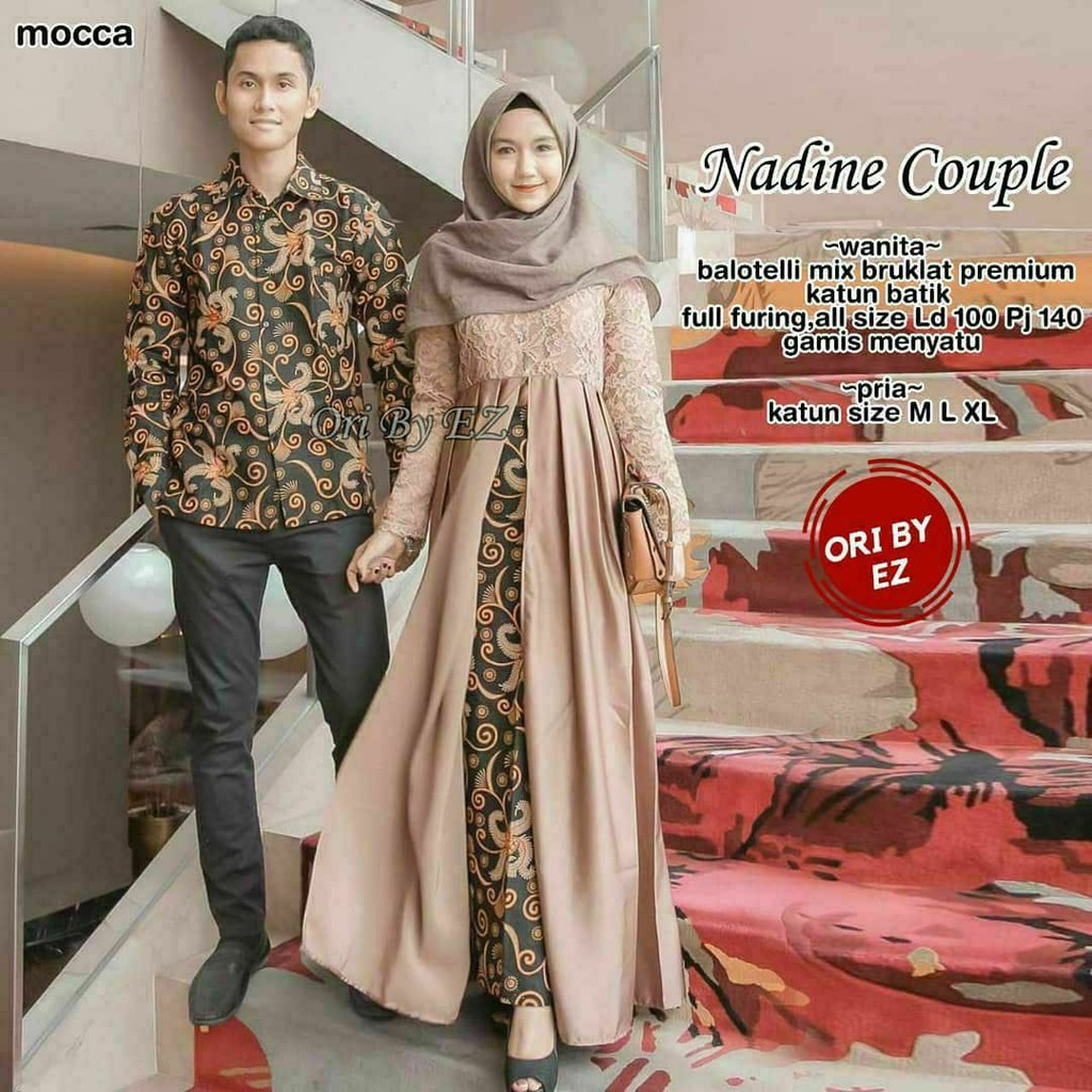 BAJU SARIMBIT BATIK BAJU COUPLE BATIK MODERN GAMIS BATIK COUPLE