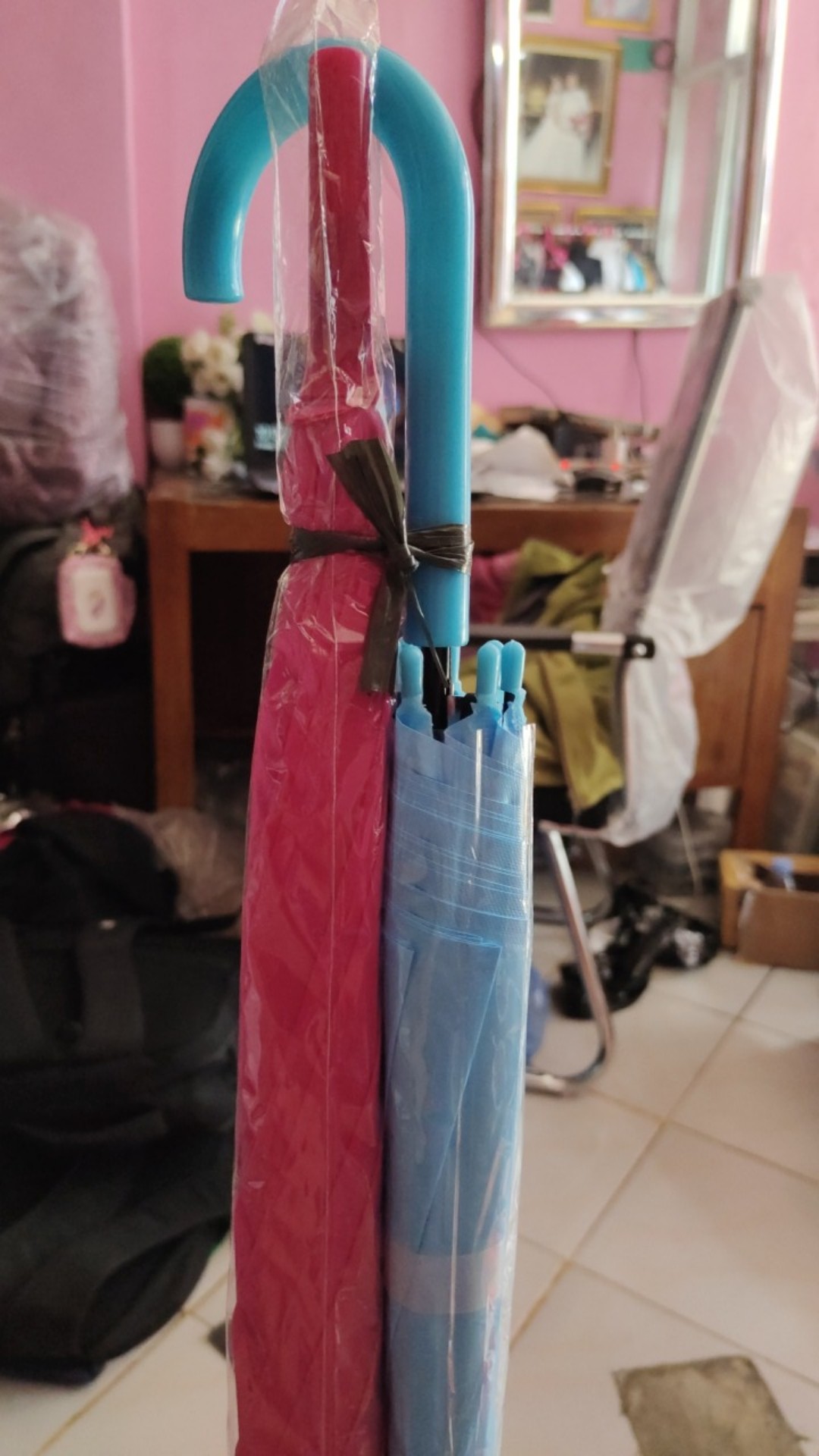 [nano] Payung Tongkat Warna Pastel Gg J