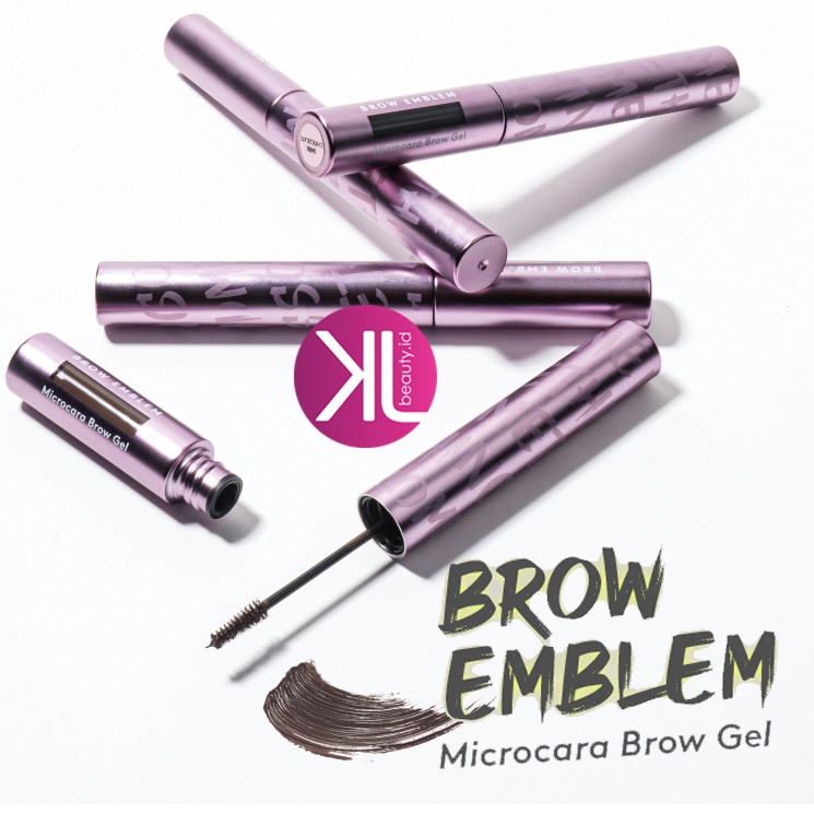 SOMETHINC BROW EMBLEM Microcara Brow Gel Waterproof Maskara Alis Kuas
