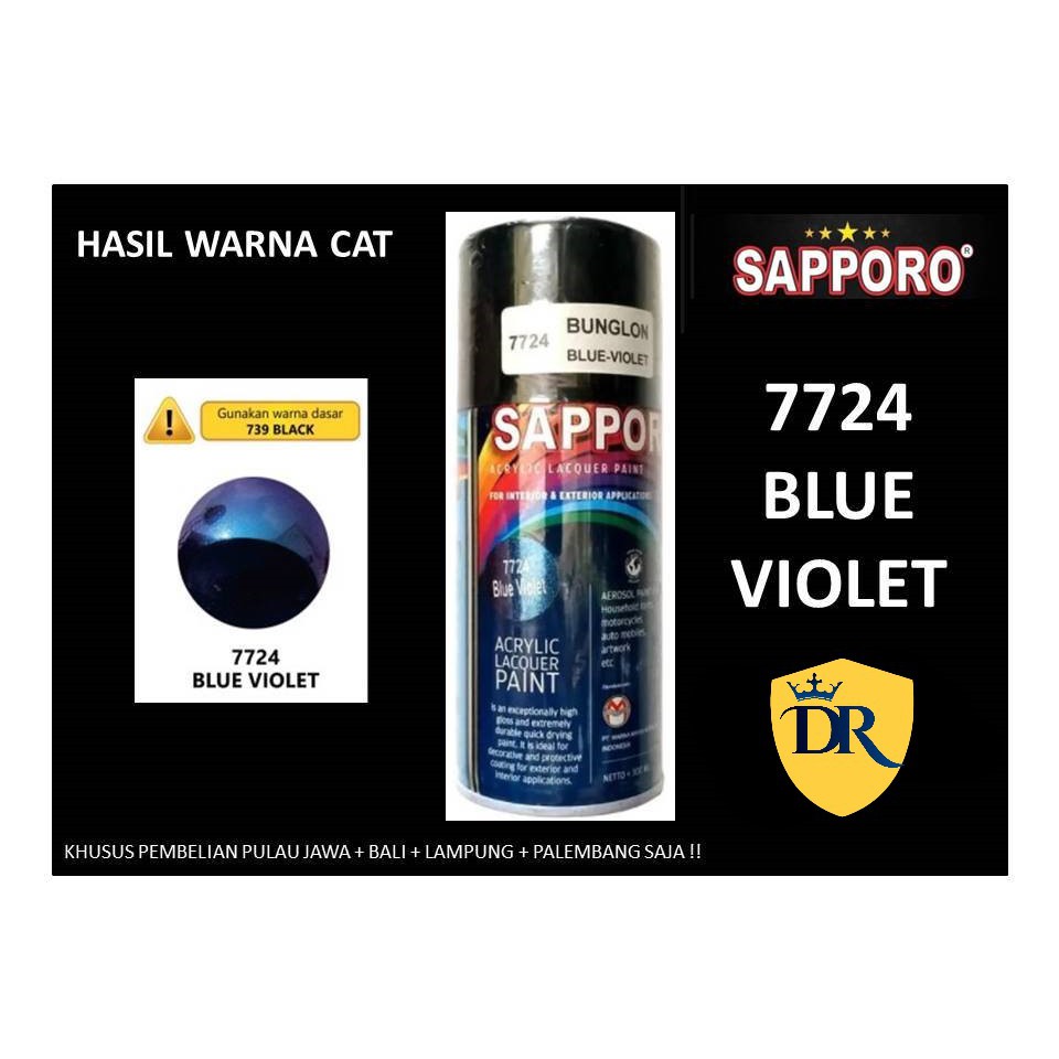 Sapporo Bunglon 7724 Blue Violet / Pilok / Pylox / Pilox 300 ml