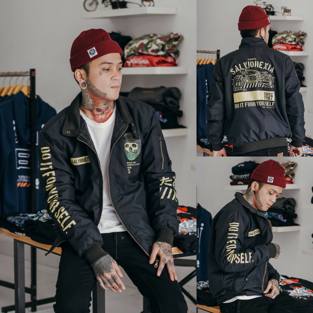 jaket motor pria touring keren jaket pria jaket salvio hexia