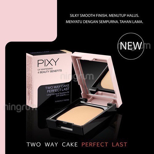 Ningrum Ningrum - Pixy UV Twc Perfect Last Refill 4 Beauty Benefits | Kecantikan Kosmetik Wajah Bedak Pixy UVW TWC Pixy Perfect Last Bedak Padat Reguler | Refill PIXY ORI  - 8002 | 8003