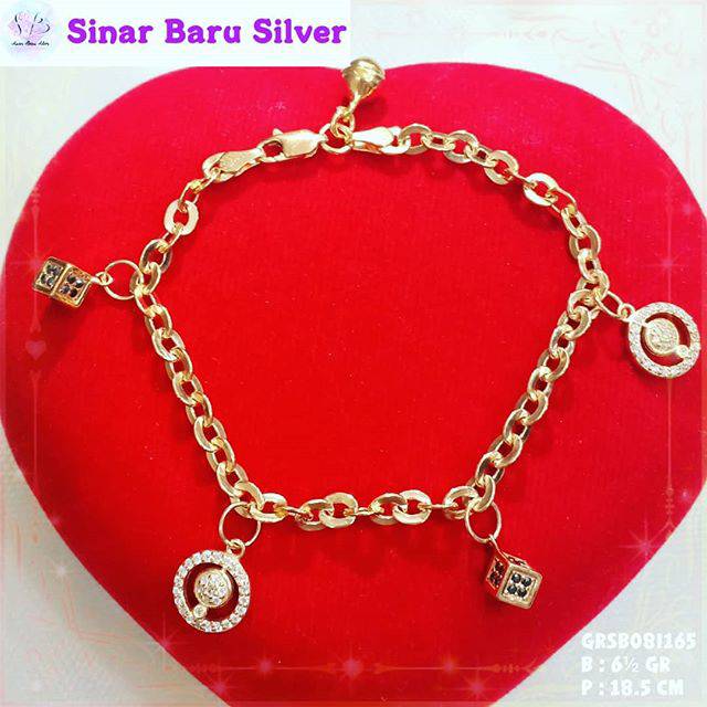 SinarBaru Gelang Silver925 gelang nori gelang perak