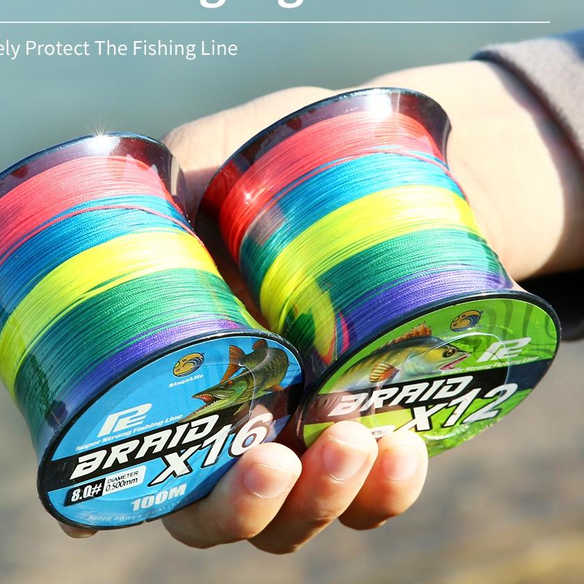 Di⚡kon Bingolife Professional Jepang x12 x16 Sea Lure Senar Pancing Kawat Dikepang PE Tarikan Tebal 