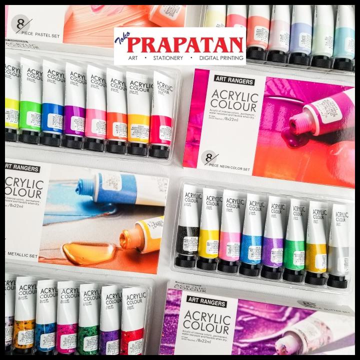 

Art Rangers Metallic Acrylic Paint / Cat Akrilik Metallic Set (8X22Ml)