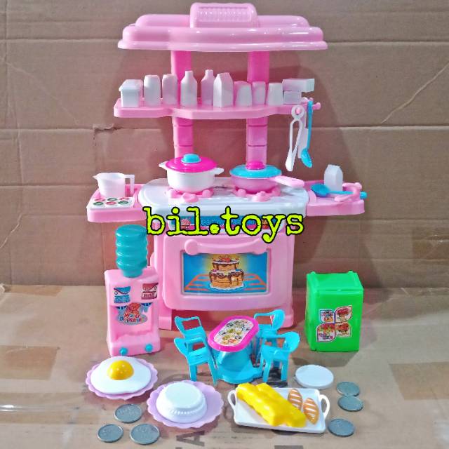 MAINAN ANAK PEREMPUAN MASAK MASAKAN KITCHEN SET KUDA PONI MAINAN KOMPOR MASAK MASAKAN LENGKAP FK108