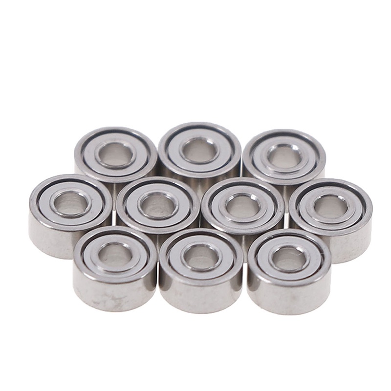 Deid 10Pcs 681XZZ Bola bearing Miniatur Ukuran 1.5x4 X 2mm Untuk Fidget spinner