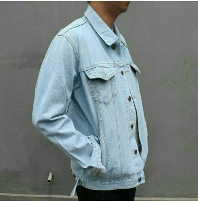 Jaket Jeans Bio Putih Premium Quality