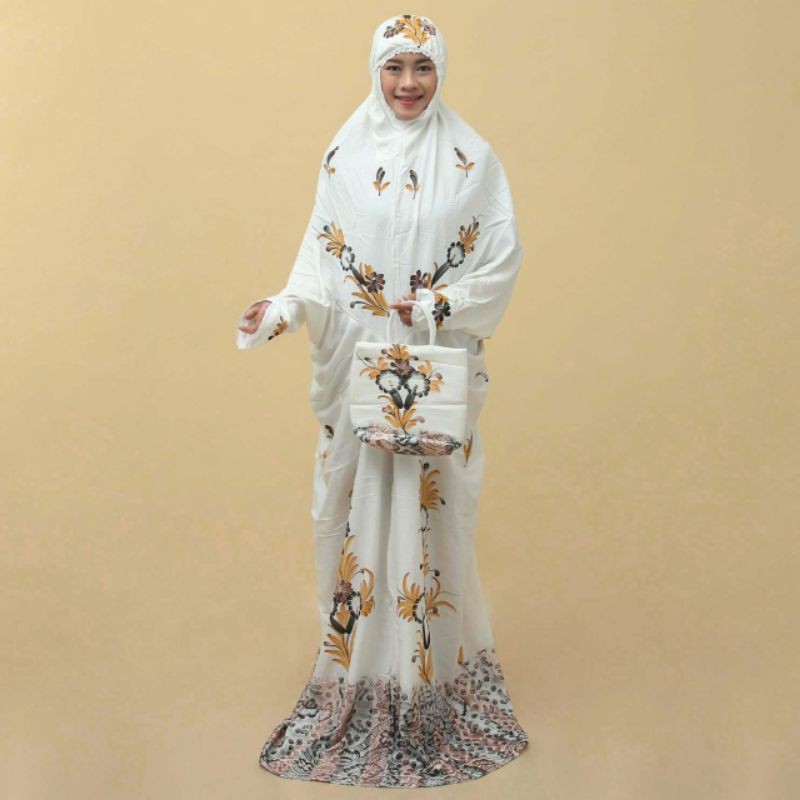 MUKENA LAJUR MUKENA LUKIS SOGAN MUKENA BATIK PEKALONGAN ASLI