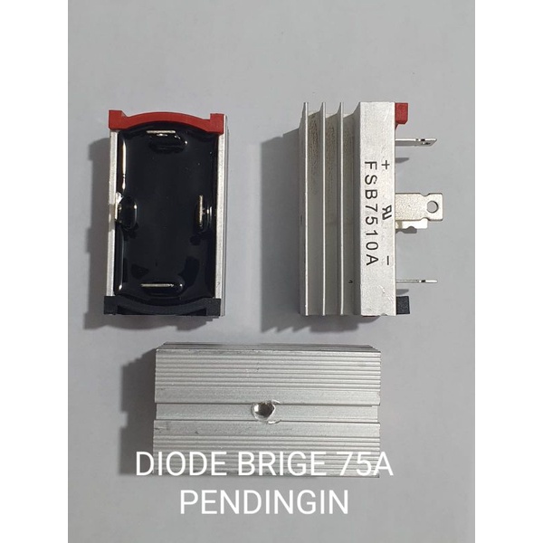 Jual DIODA BRIDGE 75A + HEATSINK DIODA KIPROK 75A DIODA KOTAK | Shopee ...