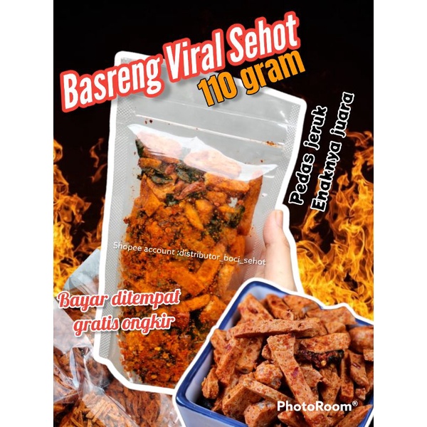 basreng pedas mampus viral sehot bandung, bikin nagih, termurah