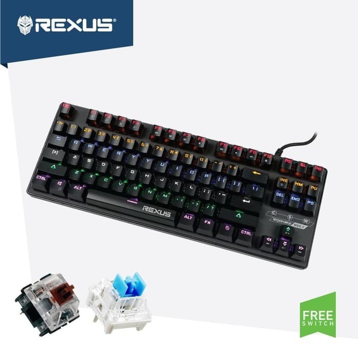 Keyboard Gaming Rexus Mechanical Legionare tkl 87 keys MX5.1