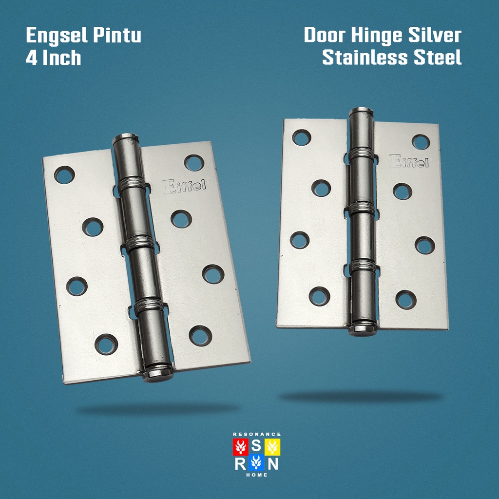 Engsel Pintu / Jendela TEBAL 4 inch SILVER Resonance Home