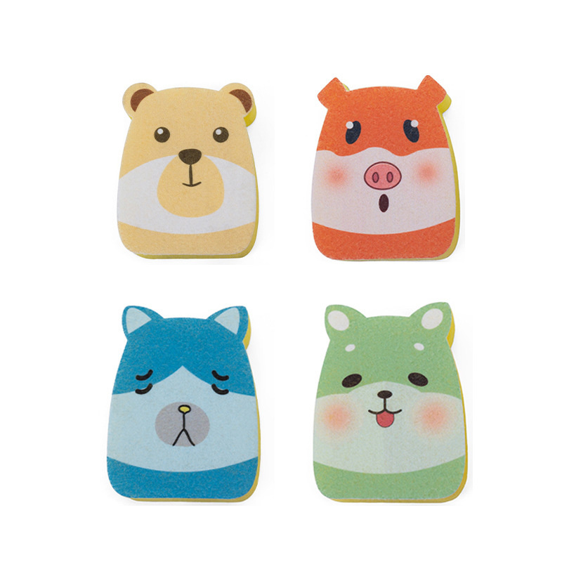 Animal Cartoon Patterns Multi-Purpose Scouring Pads Kitchen Cleaning Sponges / Home Cleaning Wash Tools