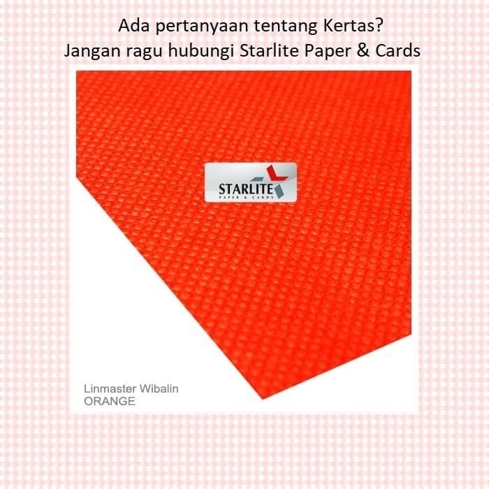 Kertas Covering Paper LINMASTER ORANGE