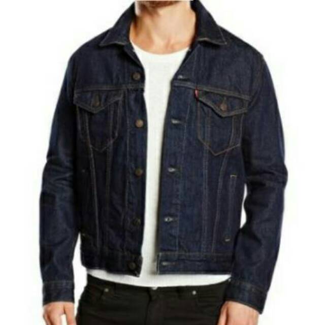 Jaket Jeans Pria Blueblack / Jaket Jeans Blue Garment / Jaket Jeans Black Garment / Jaket Denim HQ