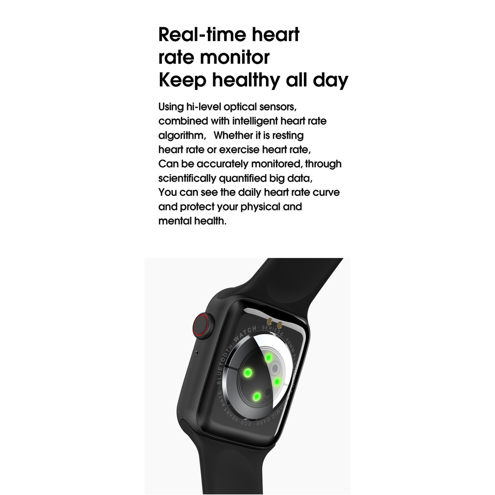 Watch Series 8 Pro T500+ Pro Jam Tangan Pintar Bluetooth Monitor Detak Jantung Thermometer Wrist Blood Pressure ECG