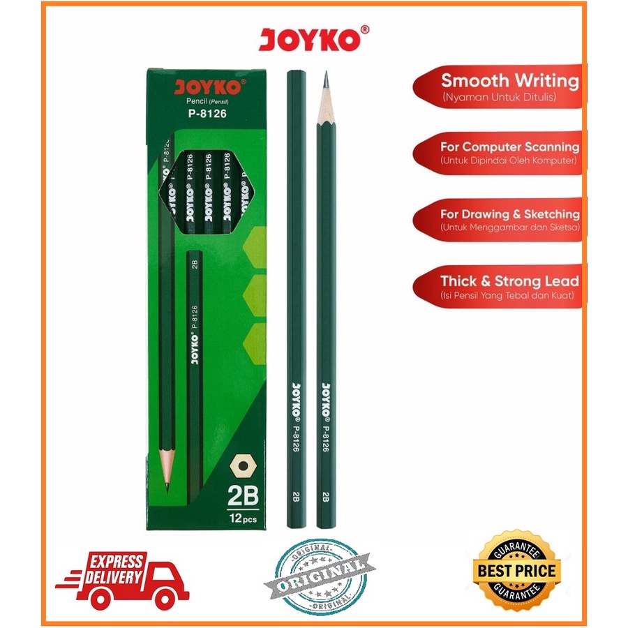 

PENSIL JOYKO P-8126 / PENSIL 2B JOYKO 12 PCS