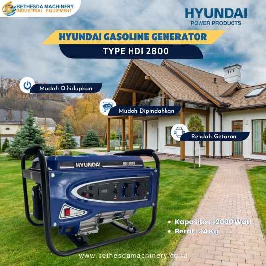 Generator Inverter Genset Mini 2000W silent HYUNDAI HDI 2800 Portable