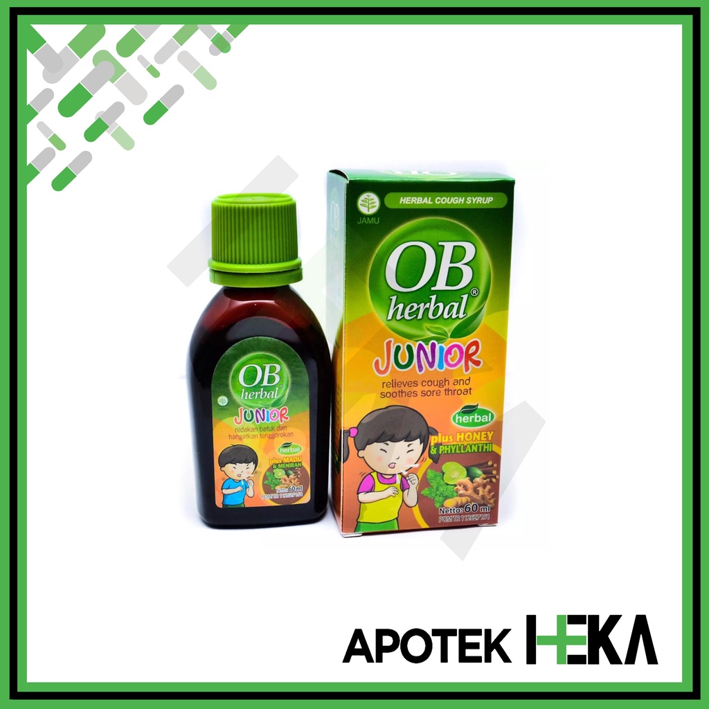 OB Herbal Junior 60 ml - Sirup Meredakan Batuk Berdahak Anak (SEMARANG)