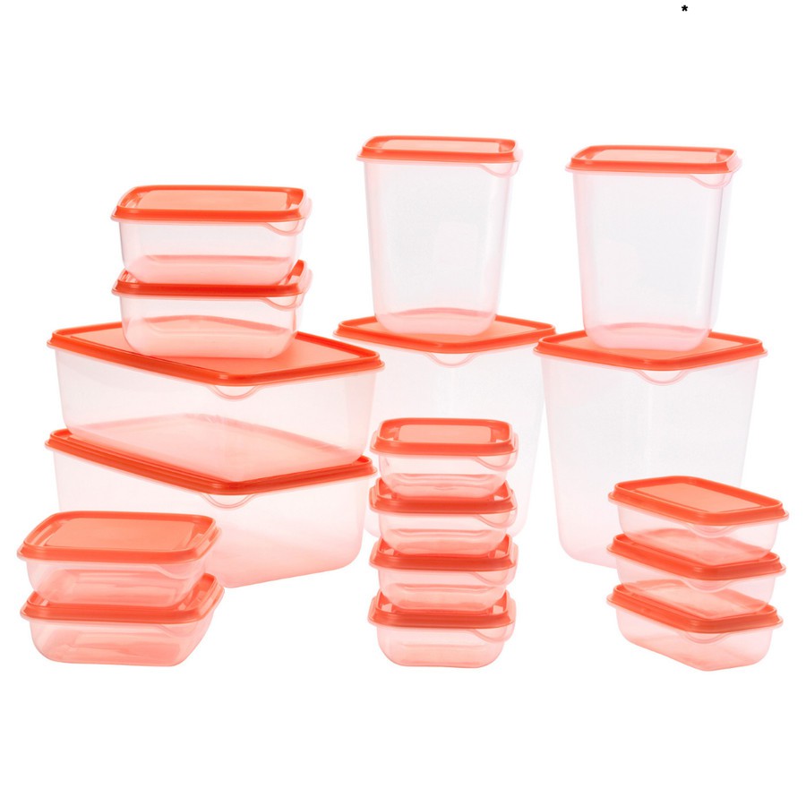 TEMPAT PENYIMPANAN MAKANAN 1 SET 17PCS TOPLES MAKANAN RINGAN PLASTIK