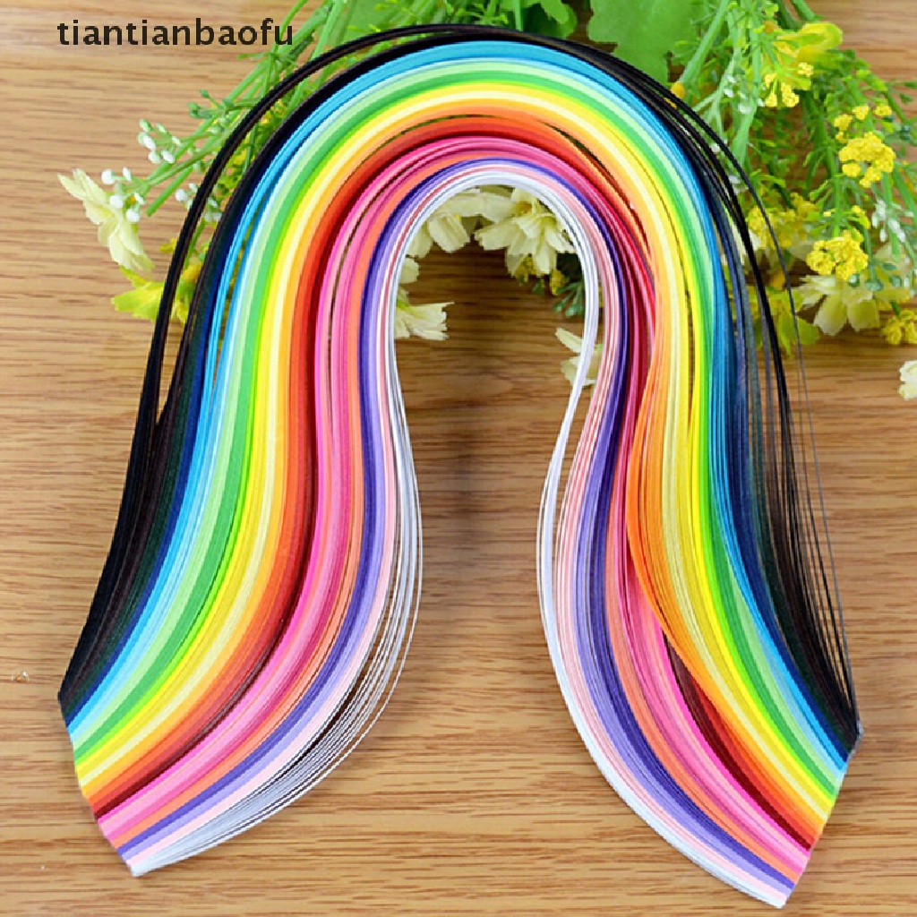 260 Strip Kertas quilling Bunga handmade Untuk Dekorasi