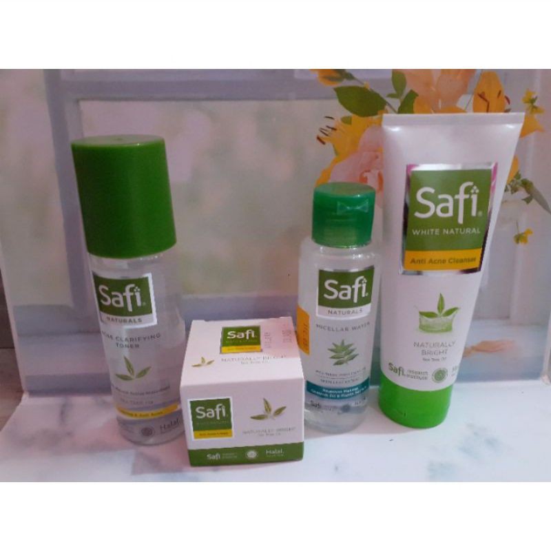 SATU PAKET SAFI WHITE NATURAL ANTI ACNE